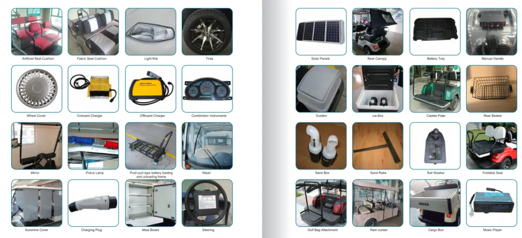 Promotional Good Quality ISO, CE Certificate 2 Passengers Electric Golf Cart (LT-A2)