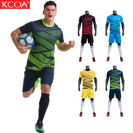 2021 Новейшая рекламная мужская футбольная одежда Kcoa с низким минимальным объемом заказа (MOQ)
